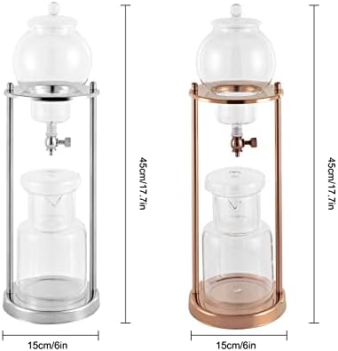 Ice Cold Brew Dripper Coffee Maker, 600 ml Luxury Iced Coffee Maker, Dripper Coffee Maker, Iced Coffee Maker for Kitchen Home Office Cold Brew Maker - Image 7