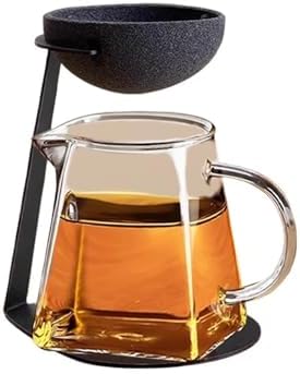 Ceramic Coffee Dripper – Reusable High-Density Paperless Steeper For Tea & Coffee, Compatible With Rotary Filter Holder Set ceramic coffee dripper(Square Cup) by Unknown