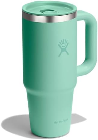 Hydro Flask Coffee Travel Tumbler Mug – Insulated Stainless Steel, Leak Resistant Hot & Iced Coffee Cup 24 Oz Mermaid Green - Image 2
