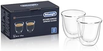 DeLonghi Double Walled Thermo Espresso Glasses, Set of 2 and De'Longhi ECP3420 Bar Pump Espresso and Cappuccino Machine, 15", Black - Image 5