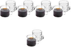 STOBAZA 10pcs Glass Mugs Espresso Mugs Lids Design Small Drinking Cups for Coffee Tea by EaseLiving