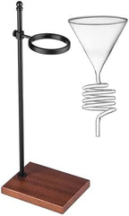 Pour Over Coffee Dripper Set with Glass Cone, Metal Stand, and Wood Base, Reusable Filter for Home, Office, and Outdoor Brewing - Durable and Stylish by Unknown