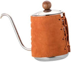 Gooseneck Coffee Kettle Pour Over Kettle Drip Pot Tea Kettle with Handleless Control and Stainless Steel Construction for and Fast Heating, Orange - Image 6