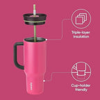 Owala Tumbler Stainless Steel Water Bottle 40 oz Watermelon Breeze - Image 2