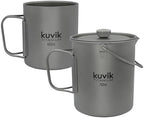 Kuvіk 450ml (15 oz) Titanium Mug & 750ml (25 oz) French Press Bundle by kuvik