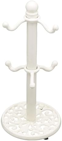 Kitchen Craft Traditional-Style Cast Iron Mug Tree Stand, White, 30x13x13 cm by KitchenCraft