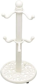 Kitchen Craft Traditional-Style Cast Iron Mug Tree Stand, White, 30x13x13 cm by KitchenCraft