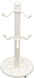Kitchen Craft Traditional-Style Cast Iron Mug Tree Stand, White, 30x13x13 cm by KitchenCraft