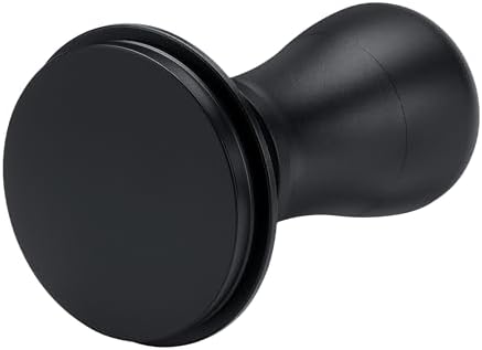 Normcore 58mm Coffee Tamper V5, Spring-loaded Espresso Tamper with Titanium Coating Flat Base, Anodized Aluminum Handle and Silcone Stand, Black - Image 5