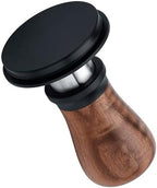 Normcore 58.5mm Espresso Tamper V5 - Spring-Loaded Coffee Tamper with 6 Adjustable Pressure Settings, Tri-Spring Technology, Titanium PVD Flat Base, Walnut Handle and Silicone Stand - Image 3