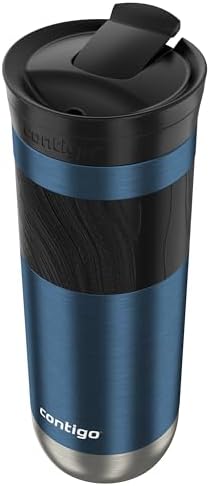 Contigo Byron 2.0 Stainless Steel Travel Mug with Snapseal Lid and Grip, Blueberry, Great for hot and cold beverages, 20 oz (Pack of 4) - Image 4