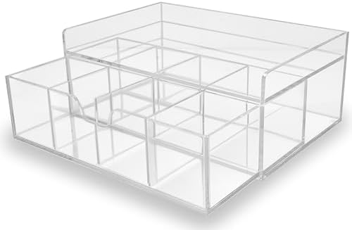 Heavy-Duty Acrylic Tea Station with 8-Compartment Drawer Organizer - Image 3