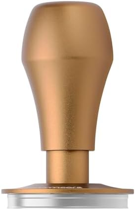 Normcore 58.5mm Spring Loaded Coffee Tamper V4.1 with Click Feedback, Flat Base Espresso Tamper Compatible with 58mm Portafilters, Bronze by NORMCORECOFFEETOOLS