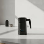 Industrial Frother Electric Milk Frother Warmer Automatic Milk Heater With Simple Control Panel And 350ml Capacity For Lattes Cappuccinos Hot Chocolates Suitable for home kitchen - Image 4