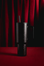 Simple Modern Halloween Tumbler with Handle | 40oz | Spiderweb - Image 2