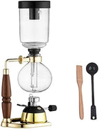 JITEM Cafetera Syphon Coffee Maker Manual Retro Vacuum Glass Siphon Pot Percolators 1-5 Cups Glass Tabletop Siphon Coffee Maker for Coffee or Tea by Unknown