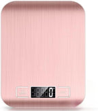 10kg Digital Kitchen Scale, Stainless Steel Electronic with Tare Function, LCD Display for Coffee Brewing, Baking, and Cooking(Pink) by Unknown