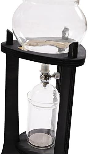 Iced Coffee Cold Brew Drip Tower, 600Ml Glass Cold Brew Coffee Makers 6-8 Cups Cold Extracted Coffee 2drops/S Brewing 3 to 5 Hours with Removable Shelf and Adjustable Drip Speed Valve (Grey) - Image 5