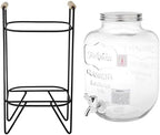 Cold Brew Coffee Maker Glass Beverage Dispenser with Metal Spigot and Leak Resistant Seal for Iced Coffee Tea Juice Fermenting Suitable for Kitch, 5L Style 2 - Image 7