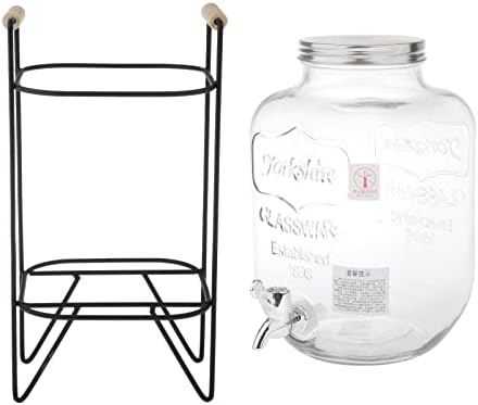 Cold Brew Coffee Maker Glass Beverage Dispenser with Metal Spigot and Leak Resistant Seal for Iced Coffee Tea Juice Fermenting Suitable for Kitch, 5L Style 2 - Image 7