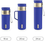 Contigo SnapSeal 20 oz Stainless Steel Vacuum-Insulated Water Bottle with Leakproof AutoClose Lid (Straw-Compatible) & Side Handle, BPA-Free & Lead-Free, Dishwasher Safe - Image 4
