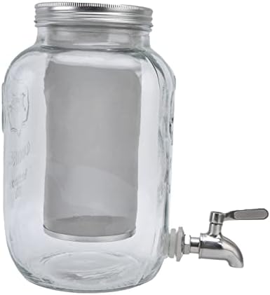 Dpofirs 4L Cold Brew Coffee Maker | Retro Glass Iced Coffee Dispenser for Home Kitchen - Image 2