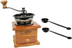 Hand Crank Coffee Bean Grinder with Ceramic Core Wooden 50-60g by cabilock