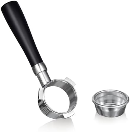 SANTOW 54mm Bottomless Portafilter Compatible with Breville/Sage Espresso Machines, Naked Portafilter with 18g Basket, Stainless Steel Head, Barista Tool for Better Extraction - Image 4