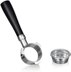 SANTOW 54mm Bottomless Portafilter Compatible with Breville/Sage Espresso Machines, Naked Portafilter with 18g Basket, Stainless Steel Head, Barista Tool for Better Extraction - Image 4