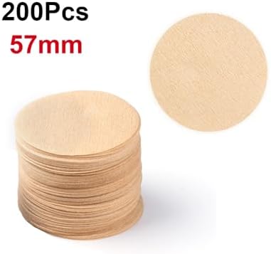57mm/63mm Coffee Filter Paper Coffee Maker Replacement Professional Filters Paper Compatible with Aeropress Compatible with Portafilter Coffee Kitchen Tools(200Pcs 57mm) - Image 2
