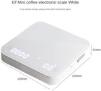 Pour-Over Coffee Intelligent Electronic Scale Mini Precision Weighing Multi-Function Timing Kitchen Scale Food, 1, white - Image 6