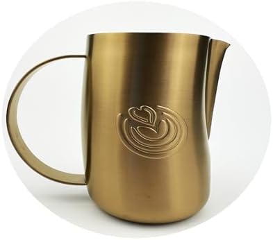 KuGuo 500ml Milk Frothing Pitcher for Latte Art Espresso, Matte Copper by Unknown