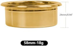 Precision High Extraction Coffee Filter Basket -Matrix, Stainless Steel Espresso Filter Basket For Bottomless Portafilter - Compatible With IKAPE(Glod 58MM (18g)) - Image 2