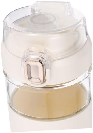 Glass Travel Mug Flip Lid Tea Cup Strainer Heat-resistant Sleeve for Cold Hot Drinks Reusable Cup Lid for Coffee Tea - Image 3