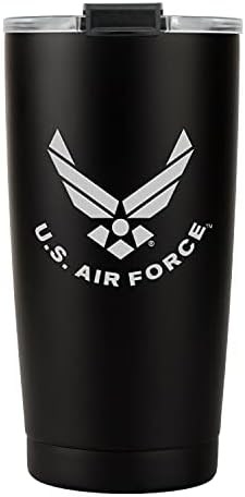 Military Gift Shop 20oz Air Force Tumbler, Double-Walled Insulated Steel USAF Coffee Mug with Lid | Air Force Gifts | USAF 20oz Tumbler - Image 5
