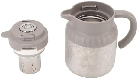 Fabater Tea Infuser Pot, 1100ml Mechanical Temperature Display Single Hand Operation Multifunctional Mechanical Tea Kettle, Portable Pot with Fine Mesh Filter for Home Office Travel - Image 2