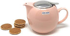 Zero Japan Bee House Round Teapot For One, 24 Oz - Ceramic Tea Pot with Stainless Steel Lid and Infuser, Smooth-Pour Spout, Diswasher and Microwave Safe Tea Pots (Pink) - Image 5
