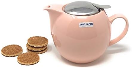 Zero Japan Bee House Round Teapot For One, 24 Oz - Ceramic Tea Pot with Stainless Steel Lid and Infuser, Smooth-Pour Spout, Diswasher and Microwave Safe Tea Pots (Pink) - Image 5