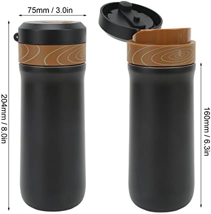 304 Stainless Steel French Press Travel Mug, Insulated Coffee - Image 7