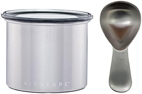 Airscape Stainless Steel Coffee Canister & Scoop Bundle - Food Storage by PlanetaryDesign