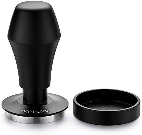 Normcore Coffee Tamper 51.5mm - Spring-loaded Tamper - Barista Tools - Barista Tools - Barista Coffee Tamper with Anodized Aluminum Tamper Stand Holder - Stainless Steel Flat Base by NORMCORECOFFEETOOLS