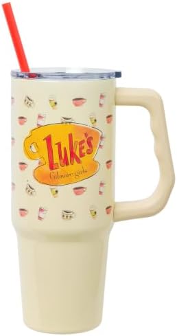 Silver Buffalo Gilmore Girls Luke's Pattern, Stainless Steel Tumbler, 30oz - Image 2