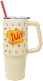 Silver Buffalo Gilmore Girls Luke's Pattern, Stainless Steel Tumbler, 30oz - Image 2