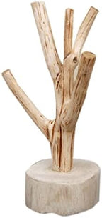 Tree Shape Solid Wood Coffee Tea Cup Drain Storage Holder Stand Home Kitchen Mug Display Rack (Color : Wood color, Size : 9x8x25cm) by Unknown