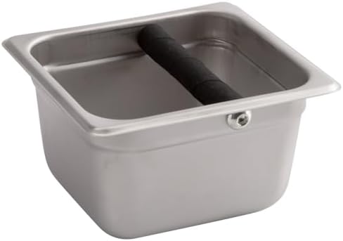 TrueCraftware- 4” Deep Commercial Grade Stainless Steel Coffee Knock Box with Rubber Knock Bar 0.6mm Thickness- Durable Barista Espresso Knock Box Perfect for Restaurant Cafes Home - Image 4