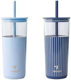 REDUCE Aspen - 20oz Vacuum Insulated Glass Tumbler - Extra Wide Straw & Lid by Reduce
