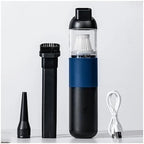 Coffee Powder Vacuum Cleaner Bar Coffee Dust Cleaner Powder Suction Machine Small Wireless Charging Powder Suction Machine(Black) - Image 2