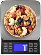 Electronic Scale, High Precision Kitchen Scale 3kg/5kg/10kg 0.1g Household Food Coffee Balance Waterproof Electronic Scales 50g Weights Pan,for Meal Prep, Baking and Cooking(10kg Battery) - Image 4
