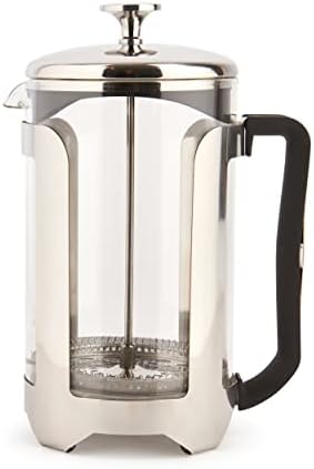 La Cafetière Roma Stainless Steel Cafetière, Twelve Cup, Silver, Gift Boxed by La+Cafeti%C3%A8re