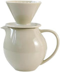 Elegant Ceramic Pours Over Coffee Maker Set with Dripper and 830ml Pots for Home Offices and Cafes Restaurant by Unknown
